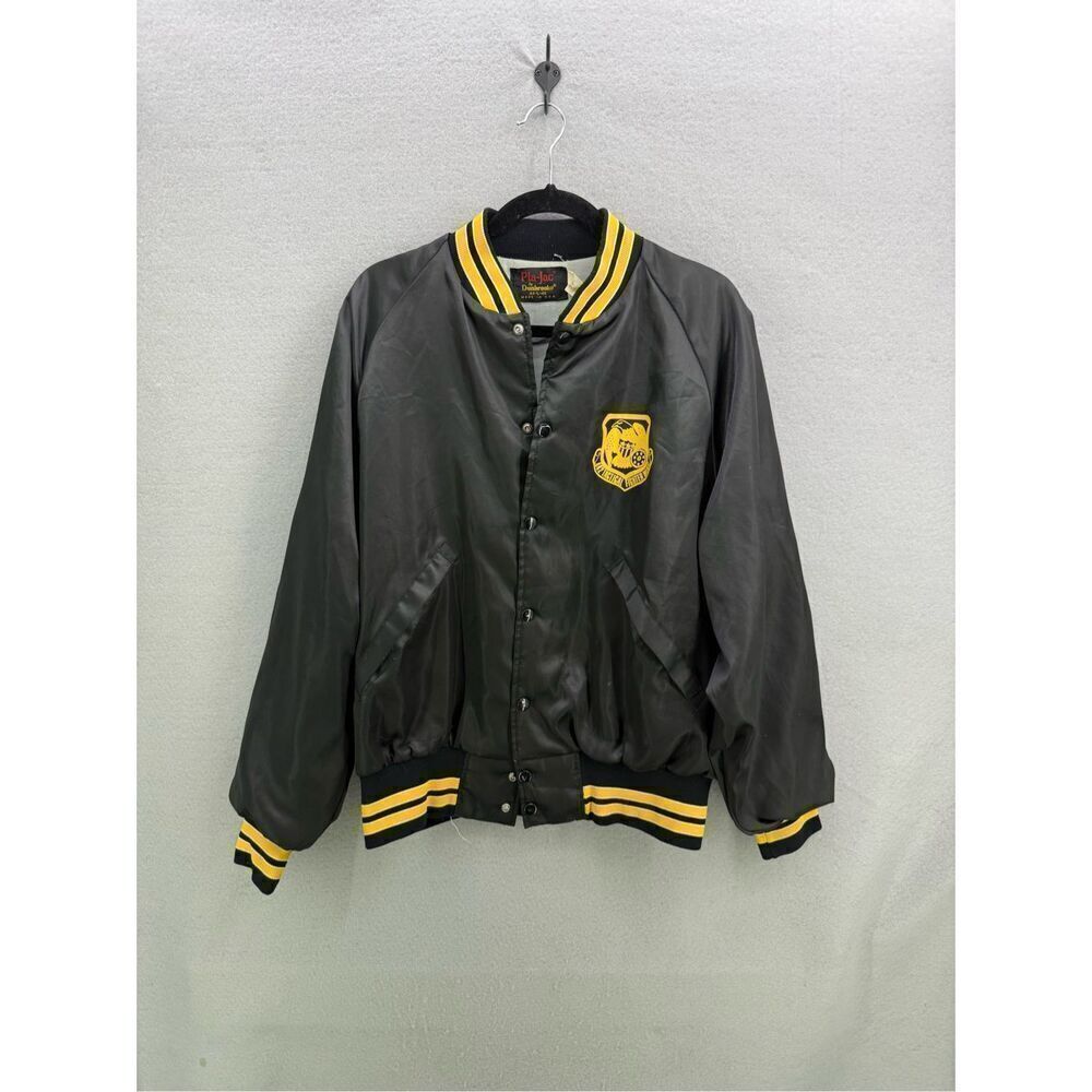 Vtg 442 Tactical Fighter Wing Sq Jacket Men’s Satin Pla-Jac Richards Gebaur Air - Picture 8 of 10